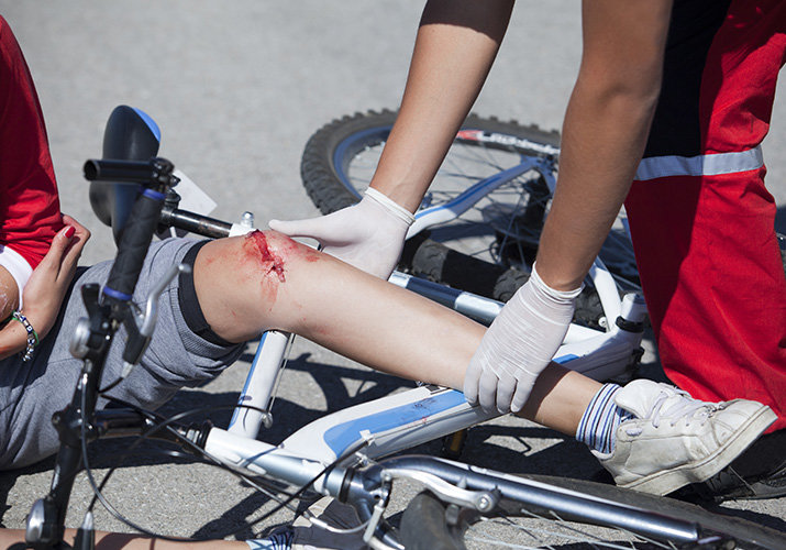 Prva pomoč pri padcu s kolesa