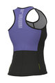 ALÉ Kolesarski dres brez rokavov - SOLID COLOR BLOCK - vijolična