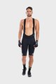 ALÉ Kolesarske kratke hlače z naramnicami - R-EV1 AGONISTA PLUS - črna/bela