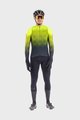 ALÉ Kolesarski dres z dolgimi rokavi zimski - R-EV1 CLIMA PROTECTION 2.0 VELOCITY WIND G+ - rumena/črna