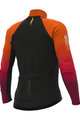 ALÉ Kolesarski dres z dolgimi rokavi zimski - R-EV1 CLIMA PROTECTION 2.0 VELOCITY WIND G+ - oranžna/črna