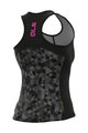 ALÉ Kolesarski dres brez rokavov - SOLID TRIANGLES LADY - siva/črna