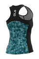 ALÉ Kolesarski dres brez rokavov - SOLID TRIANGLES LADY - zelena
