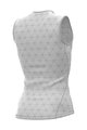ALÉ Kolesarska  majica brez rokavov - QUARK LESS - bela