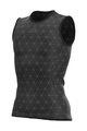 ALÉ Kolesarska  majica brez rokavov - QUARK LESS - črna