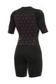 ALÉ Kolesarski kombinezon - TRIATHLON  MAUI LONG TRI LADY SS - črna/rožnata