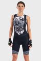 ALÉ Kolesarske kratke hlače z naramnicami - PRS MASTER 2.0 LADY - črna/bela