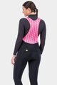 ALÉ Kolesarske dolge hlače z naramnicami - SOLID ESSENTIAL - rožnata/črna