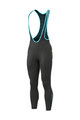 ALÉ Kolesarske dolge hlače z naramnicami - KLIMATIK K-ATMO 2.0 - črna