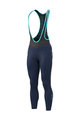 ALÉ Kolesarske dolge hlače z naramnicami - KLIMATIK K-ATMO 2.0 - modra