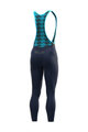 ALÉ Kolesarske dolge hlače z naramnicami - KLIMATIK K-ATMO 2.0 - modra