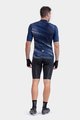 ALÉ Kolesarski dres s kratkimi rokavi - PR-R GREEN SPEED - modra
