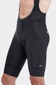 ALÉ Kolesarske kratke hlače z naramnicami - PR-R GREEN SPEED - črna
