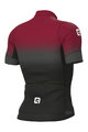 ALÉ Kolesarski dres s kratkimi rokavi - PR-S GRADIENT - rdeča/siva