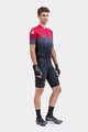 ALÉ Kolesarski dres s kratkimi rokavi - PR-S GRADIENT - rdeča/siva