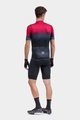 ALÉ Kolesarski dres s kratkimi rokavi - PR-S GRADIENT - rdeča/siva