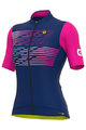 ALÉ Kolesarski dres s kratkimi rokavi - PR-S LOGO LADY - vijolična/rožnata