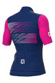 ALÉ Kolesarski dres s kratkimi rokavi - PR-S LOGO LADY - vijolična/rožnata