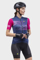 ALÉ Kolesarski dres s kratkimi rokavi - PR-S LOGO LADY - vijolična/rožnata
