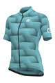 ALÉ Kolesarski dres s kratkimi rokavi - SOLID SHARP LADY - svetlo modra