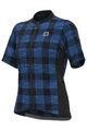 ALÉ Kolesarski dres s kratkimi rokavi - OFF ROAD - GRAVEL SCOTTISH LADY - modra