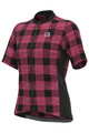 ALÉ Kolesarski dres s kratkimi rokavi - OFF ROAD - GRAVEL SCOTTISH LADY - rožnata