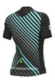 ALÉ Kolesarski dres s kratkimi rokavi - PR-R FAST LADY - črna