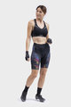 ALÉ Kolesarske kratke hlače brez naramnic -  SOLID CHIOS LADY - črna