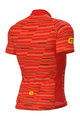ALÉ Kolesarski dres s kratkimi rokavi - SOLID STEP - rdeča