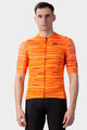 ALÉ Kolesarski dres s kratkimi rokavi - SOLID STEP - oranžna