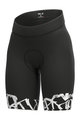 ALÉ Kolesarske kratke hlače brez naramnic -  SOLID RIDE LADY - črna