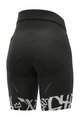 ALÉ Kolesarske kratke hlače brez naramnic -  SOLID RIDE LADY - črna