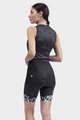 ALÉ Kolesarske kratke hlače brez naramnic -  SOLID RIDE LADY - črna