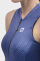 ALÉ Kolesarski dres brez rokavov - SOLID LEVEL LADY - modra