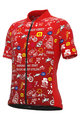 ALÉ Kolesarski dres s kratkimi rokavi - VIBES - rdeča