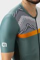 ALÉ Kolesarski dres s kratkimi rokavi - ZIG ZAG PR-S - zelena