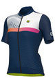 ALÉ Kolesarski dres s kratkimi rokavi - ZIG ZAG PR-S - modra
