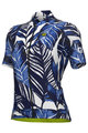 ALÉ Kolesarski dres s kratkimi rokavi - LEAF PR-S - modra