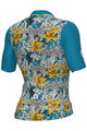 ALÉ Kolesarski dres s kratkimi rokavi - HIBISCUS PR-E - modra