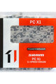 SRAM veriga - PC X1 SOLIDPIN - srebrna