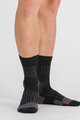 SPORTFUL Kolesarske klasične nogavice - APEX - črna/siva