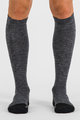 SPORTFUL Kolesarske  dokolenke - EXTRA WARM WOOL LONG - črna/siva