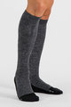 SPORTFUL Kolesarske  dokolenke - EXTRA WARM WOOL LONG - črna/siva