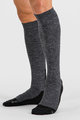 SPORTFUL Kolesarske  dokolenke - EXTRA WARM WOOL LONG - črna/siva