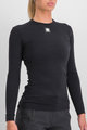 SPORTFUL Kolesarska  majica z dolgimi rokavi - MERINO - črna