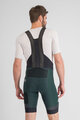 SPORTFUL Kolesarske kratke hlače z naramnicami - SUPERGIARA - zelena
