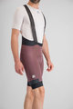 SPORTFUL Kolesarske kratke hlače z naramnicami - SUPERGIARA - bordo