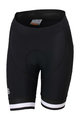 SPORTFUL Kolesarske kratke hlače brez naramnic - BODYFIT CLASSIC - črna/bela