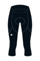 SPORTFUL Kolesarske 3/4 hlače brez naramnic - NEO - črna
