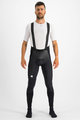 SPORTFUL Kolesarske dolge hlače z naramnicami - SUPERGIARA - črna